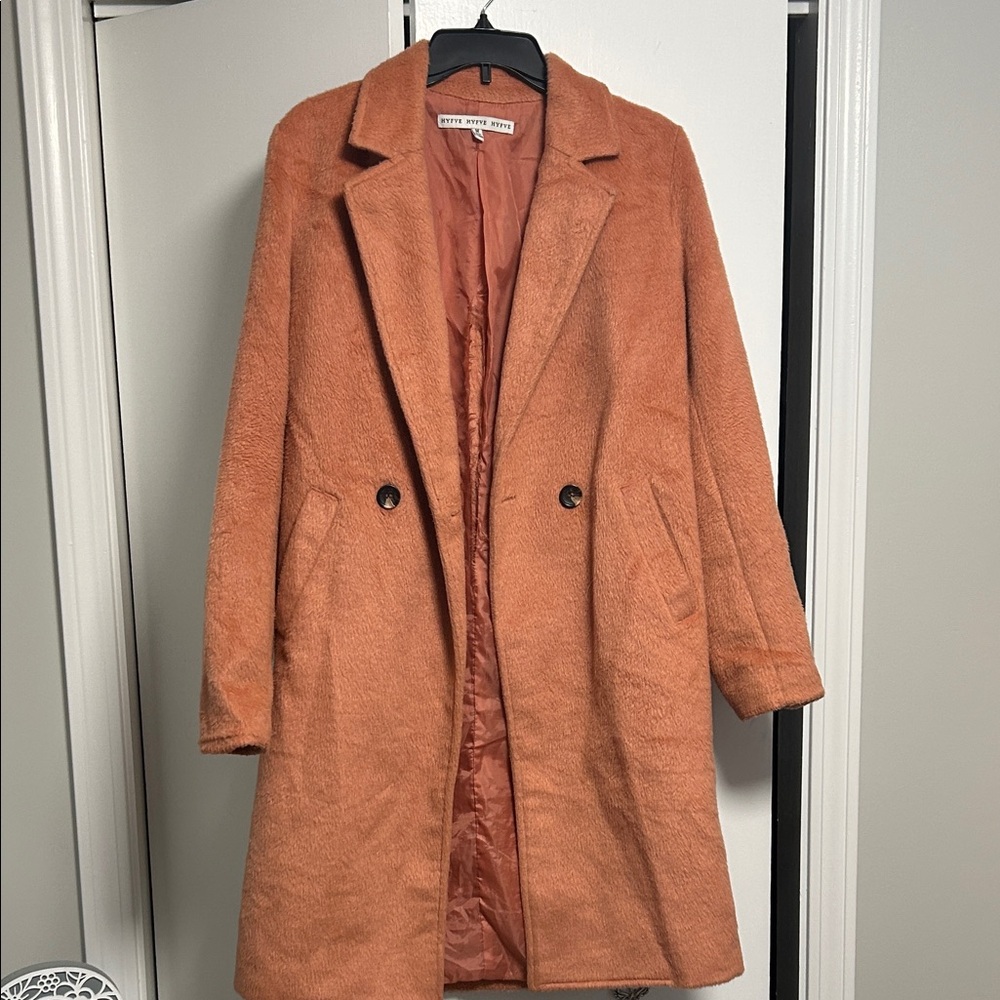 HYFVE Warm Orange Teddy Jacket - Picture 1 of 4